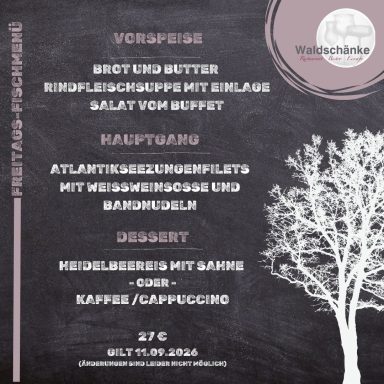 Freitags-Fischmenü